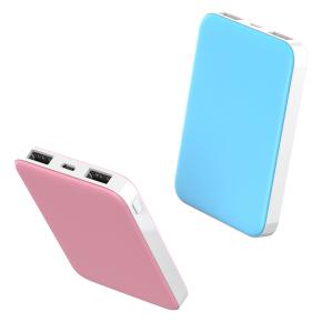 OKZU C0509 portable dual USB output battery bank 5000mah power bank gift promotional power bank 5000mah with Customized logo