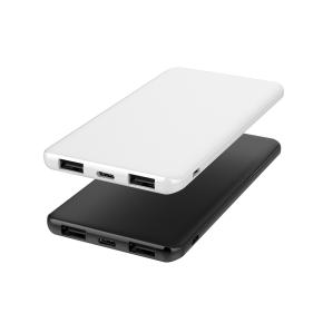 OKZU C0506  dual usb output power bank OEM slim mobile phone power back up battery RoHS power bank 5000mAh