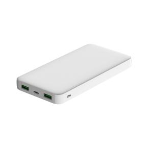 OKZU C1006Q 10000mAh White PD22.5W+QC3.0 fast charging power bank dual USB mobile battery charger for smartphones