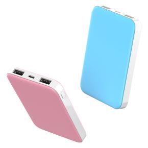 OKZU C0509A portable dual USB output battery bank 5000mah power bank gift promotional power bank 5000mah with Customized logo