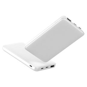 OKZU C1001A White Texture surface 10000mAh Normal 5V--2A Power Bank with 3 inputs and 2 outputs