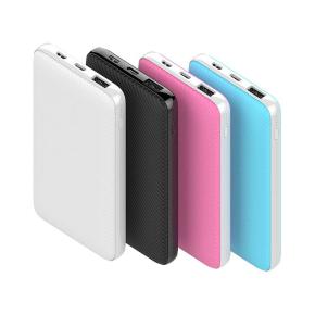 OKZU C1001A four Colors  Carbon Fiber Striation Surface 10000mah mobile power 5V-2A Power Bank with 3 inputs and 2 outputs