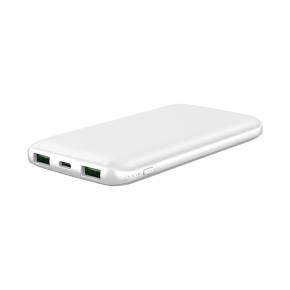 OKZU C1002Q 10000mAh White Texture Surface Fast Charge PD20W Ultra Slim Power Bank with 22.5W quick charging