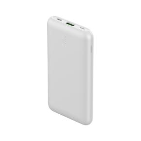 OKZU C1010 10000mAh White Texture Surface Fast Charging PD20W Ultra Slim Power Bank with QC22.5W quick charging