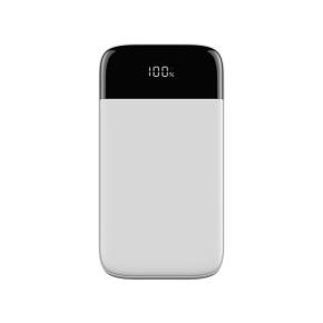 OKZU C1017 White 10000mah slim portable power bank fast charging with digital display PD20W quick charger