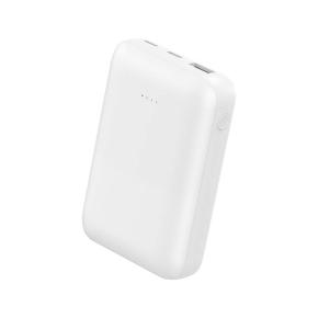 OKZU C1018P White 10000mAh Mini Small Portable Charger Power Bank with three outlets and LCD Display external battery