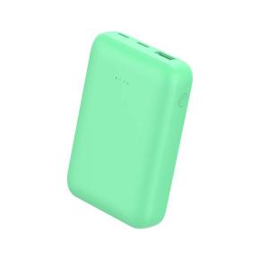 OKZU C1018P Green 10000mAh Mini Small Portable Charger Power Bank with three outlets and LCD Display external battery