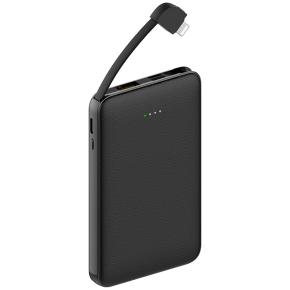 OKZU C0519 Black 5000mAh Credit Card Size Power Bank with PD20W built-in Lightning promotion gift mobile power