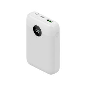 OKZU C1020-DC White 10000mAh DC Interface Power Bank for DC Heated Vest Jacket with Packet Size Portable Charge for Heated Clothing